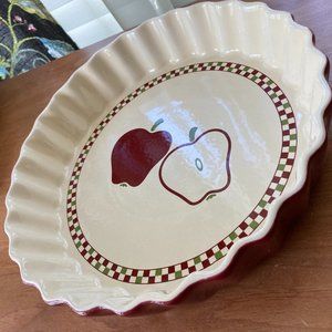 Heavy Ceramic Pie/Quiche Plate